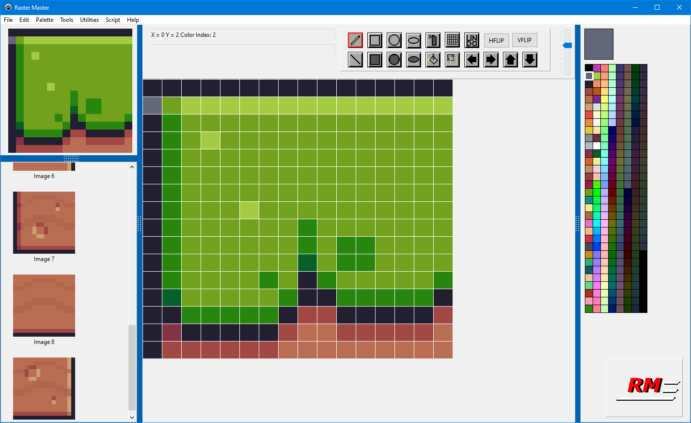 Raster Master Sprite Editor
