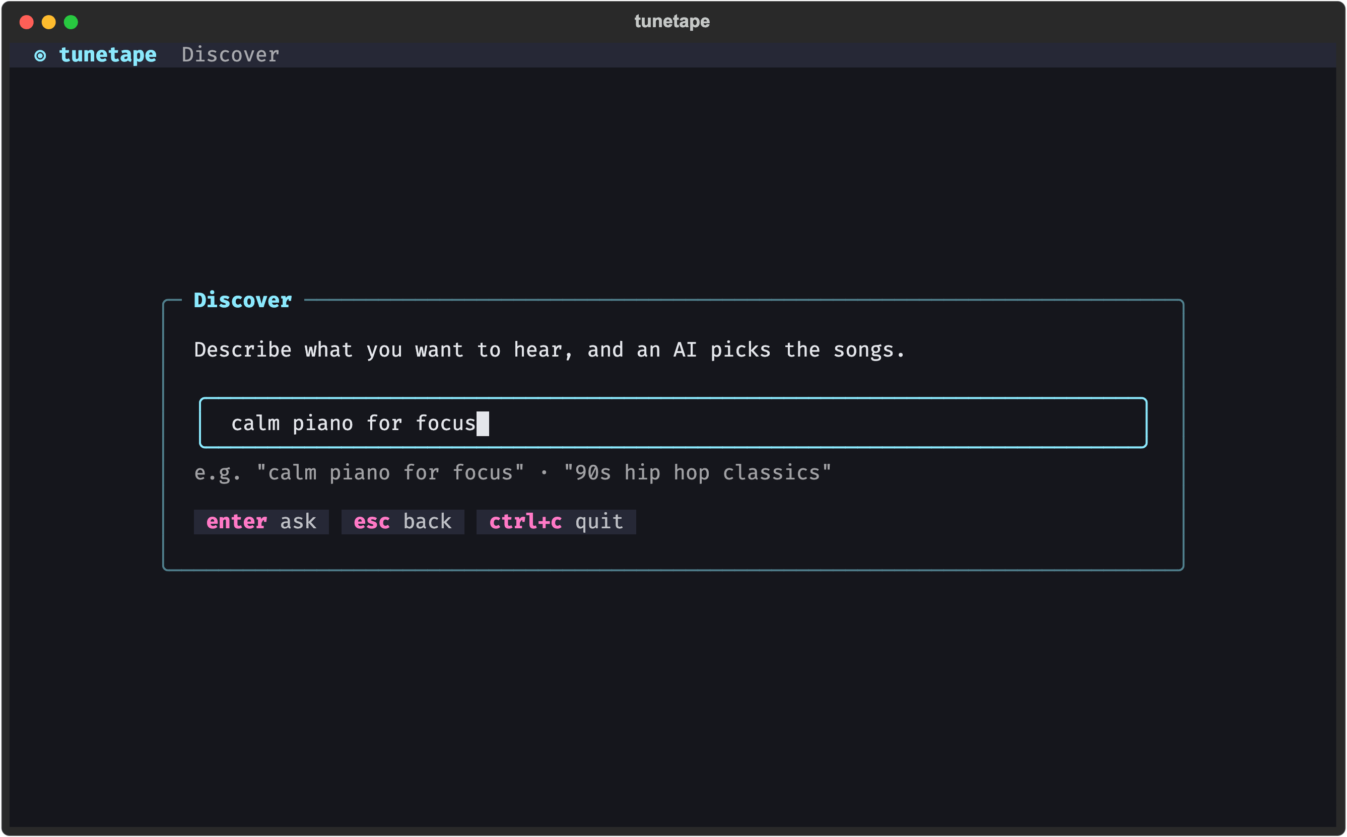 Discover prompt
