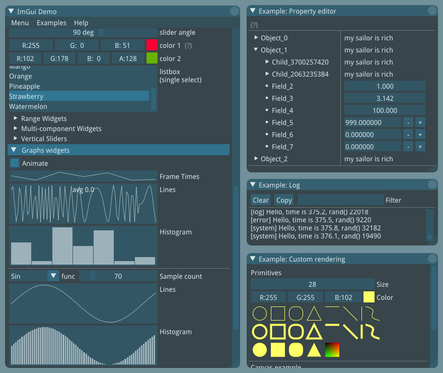 GitHub - ocornut/imgui: Dear ImGui: Bloat-free Graphical User interface for  C++ with minimal dependencies