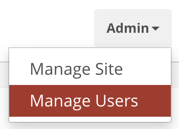 Admin - Manage Users
