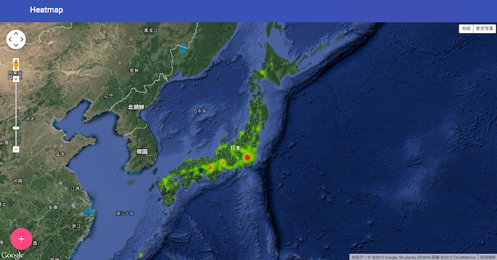 GitHub - qazsato/google-csv-heatmap: CSVをGoogleMap上にヒートマップ表示するツール