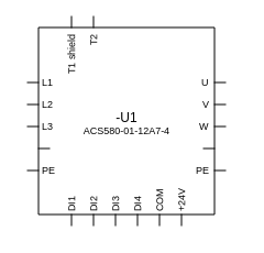 The placed device in a PNG export