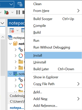 Install package in RAD Studio