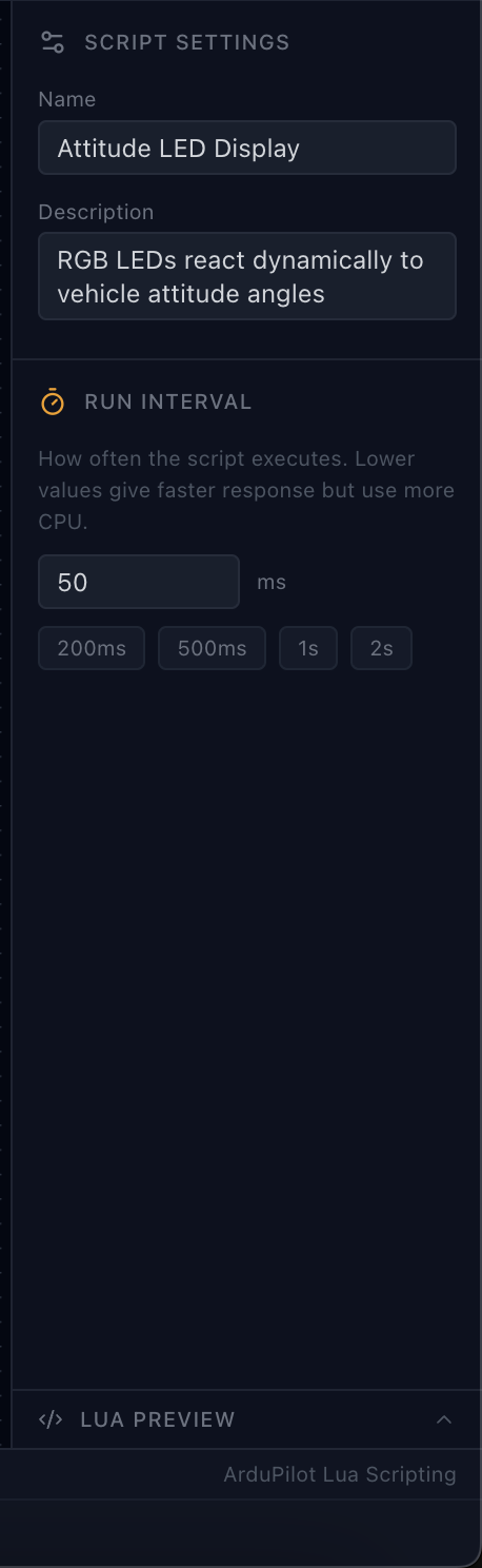 ArduPilot Lua Script Editor - Visual Node-Based Scripting - ArduDeck GCS