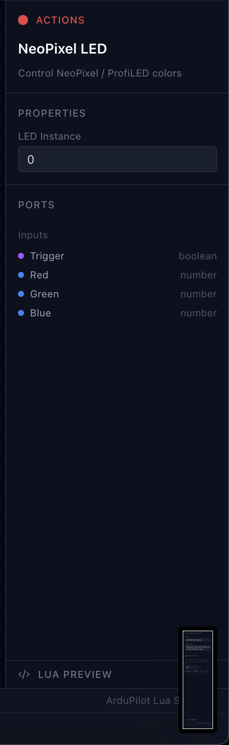 ArduPilot Lua Script Editor - Visual Node-Based Scripting - ArduDeck GCS