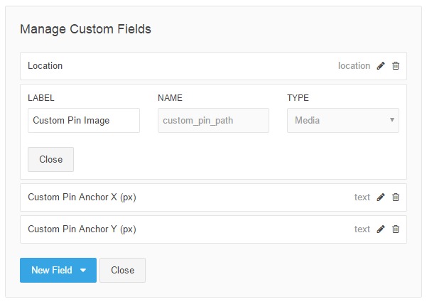 Custom Pin Image Field for Map Widget