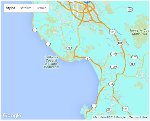 Satellite map example