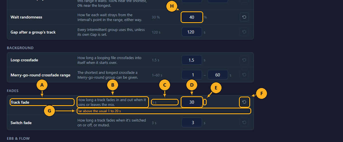 One value's row