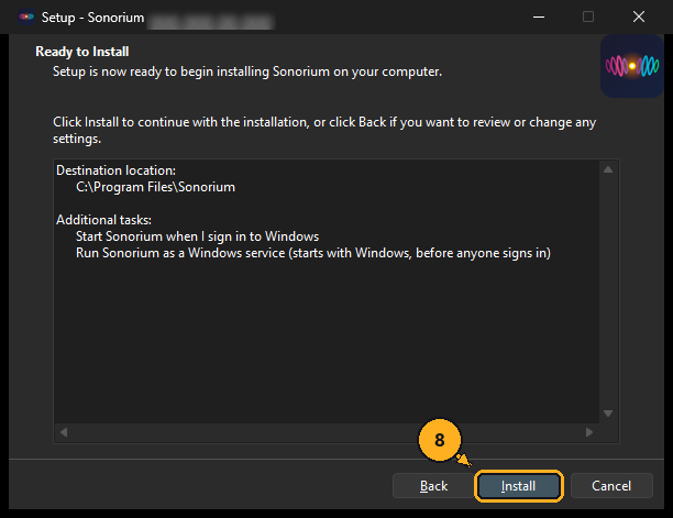 Click Install