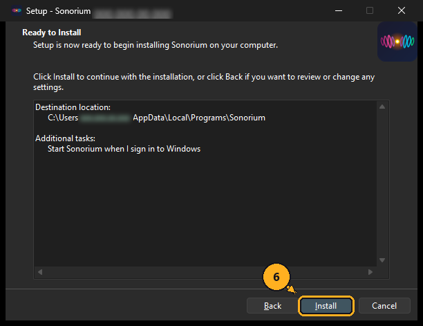 Click Install