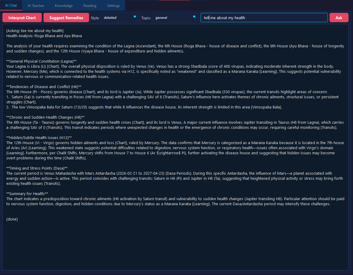 AI Chat Tab — Q&A