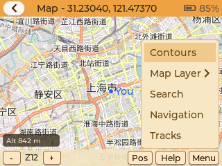 Map menu