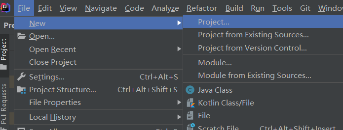 project-import-setting