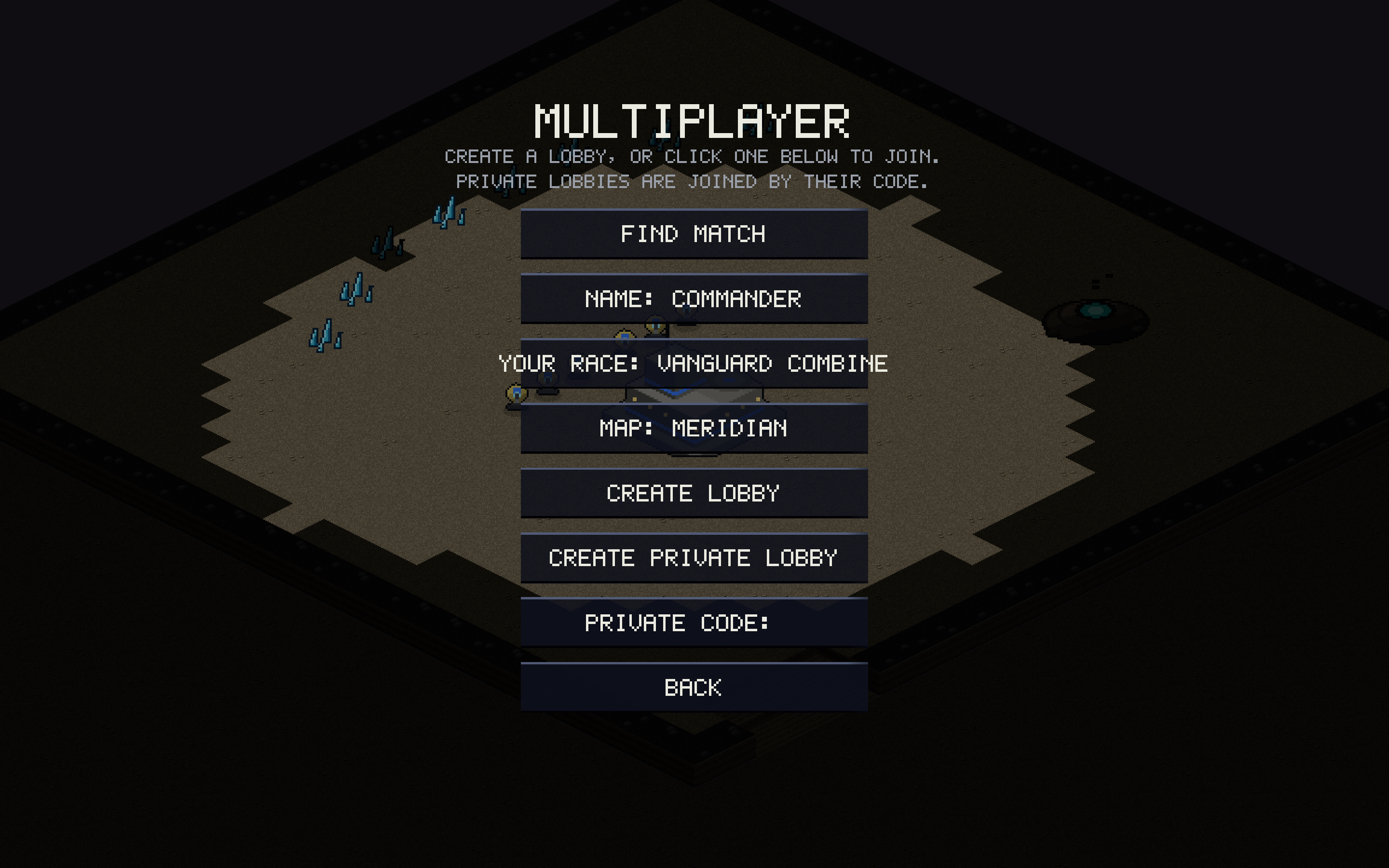 FIND MATCH on the multiplayer page