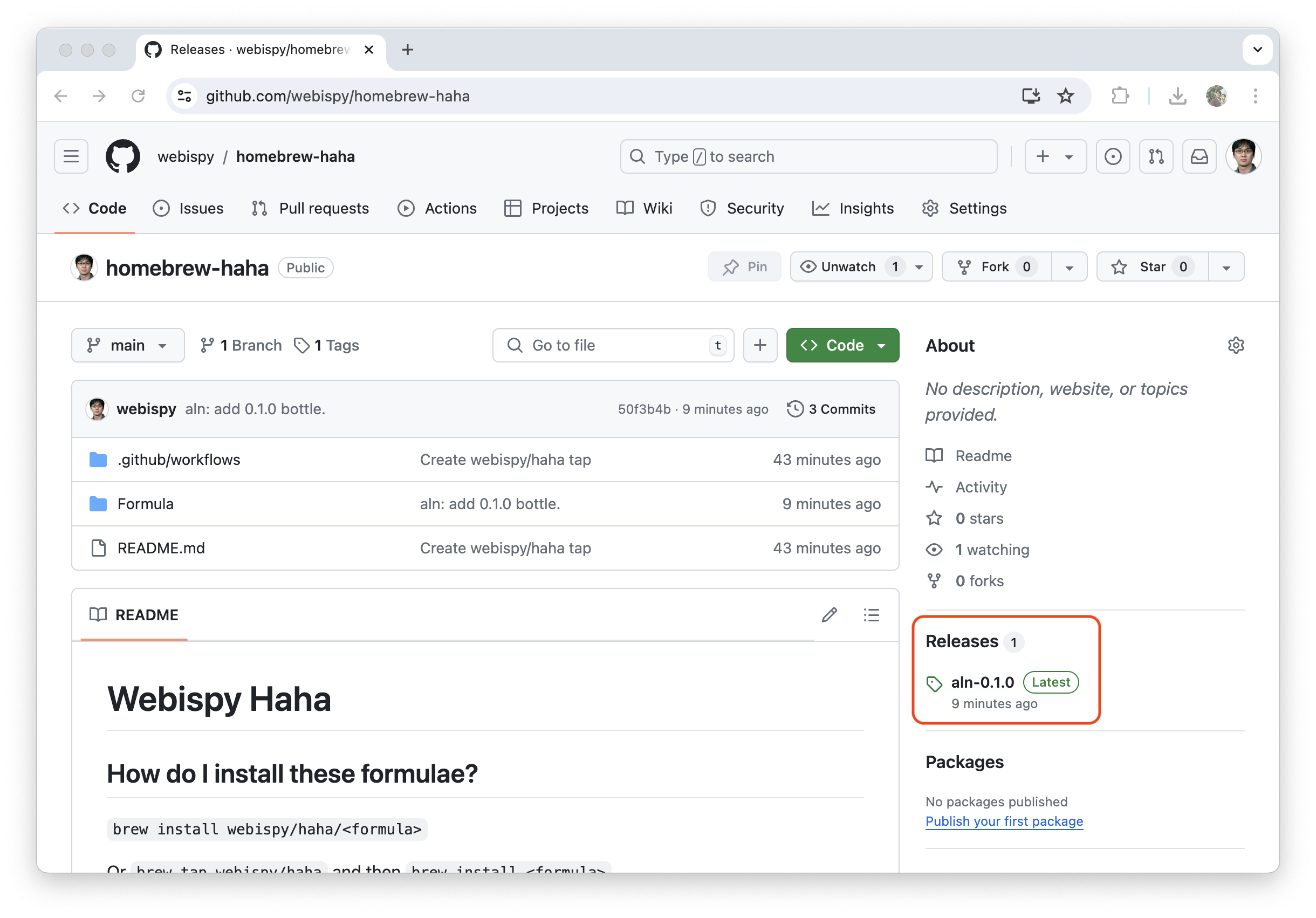 Github - Releases