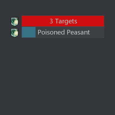 Dot tracker combining targets