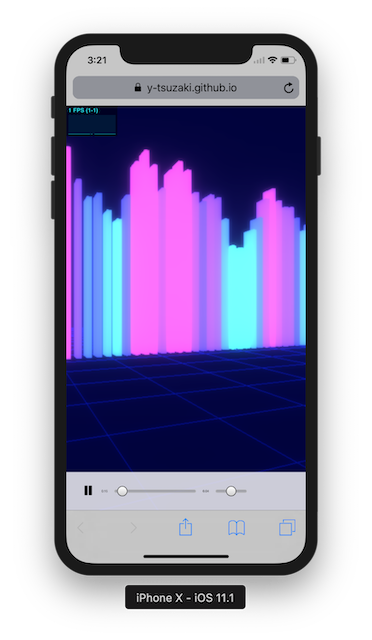 GitHub - y-tsuzaki/GLAudioVisualizer: THREE.jsでオーディオヴィジュアライザーを作る
