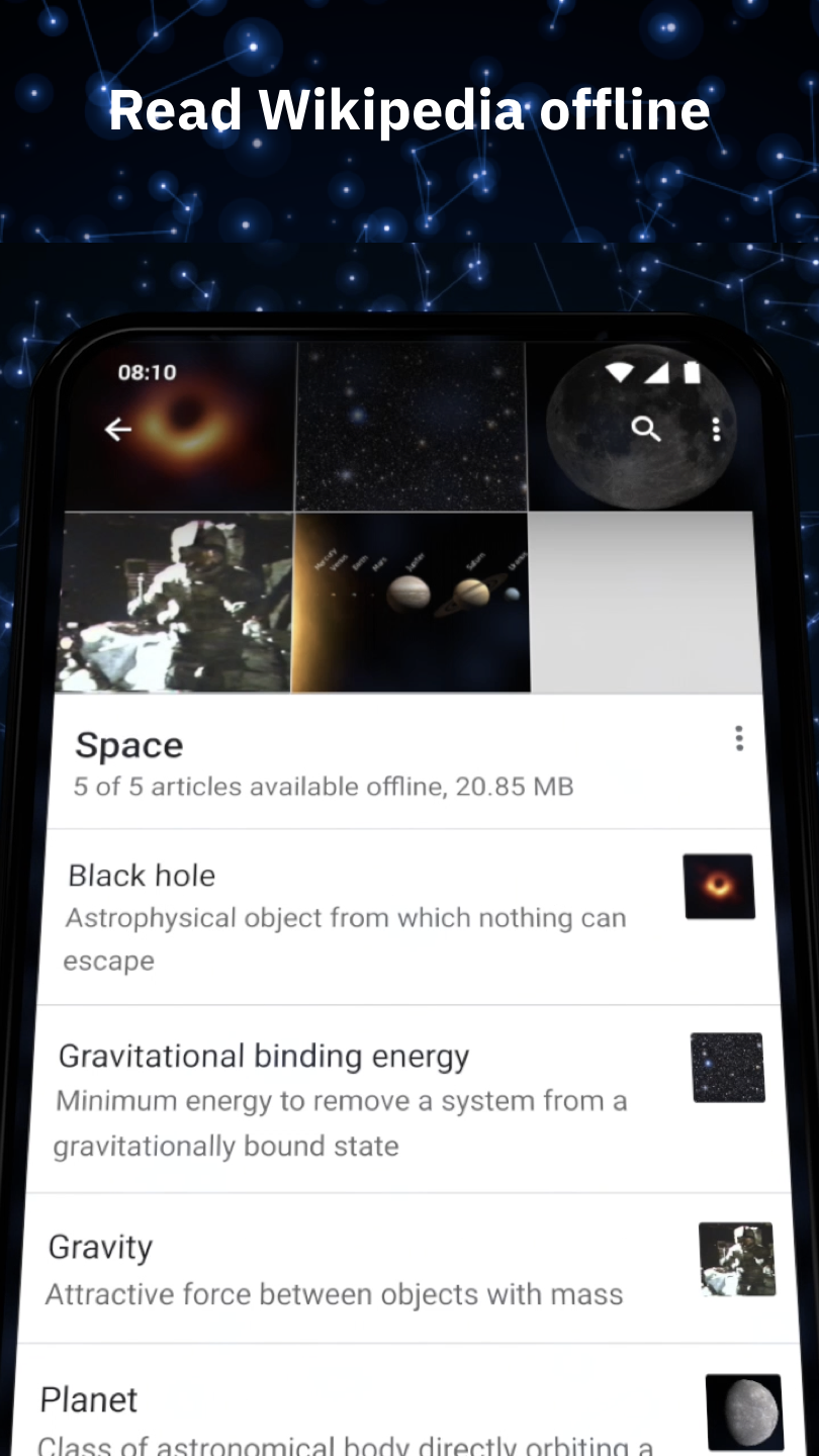 Screenshot 2 of Wikipedia — opens full size