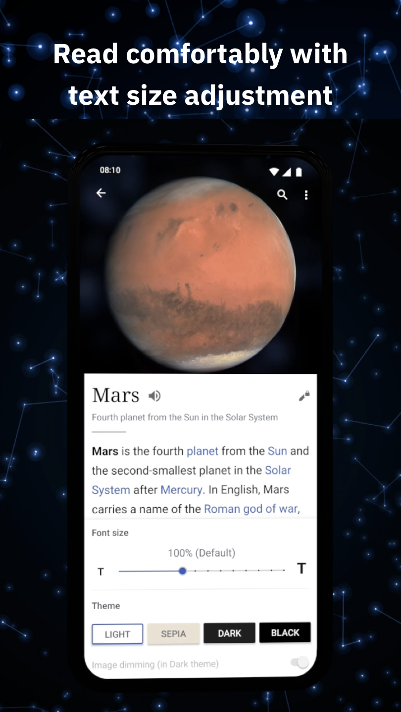 Screenshot 4 of Wikipedia — opens full size