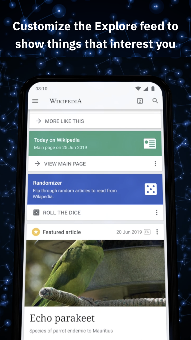 Screenshot 5 of Wikipedia — opens full size