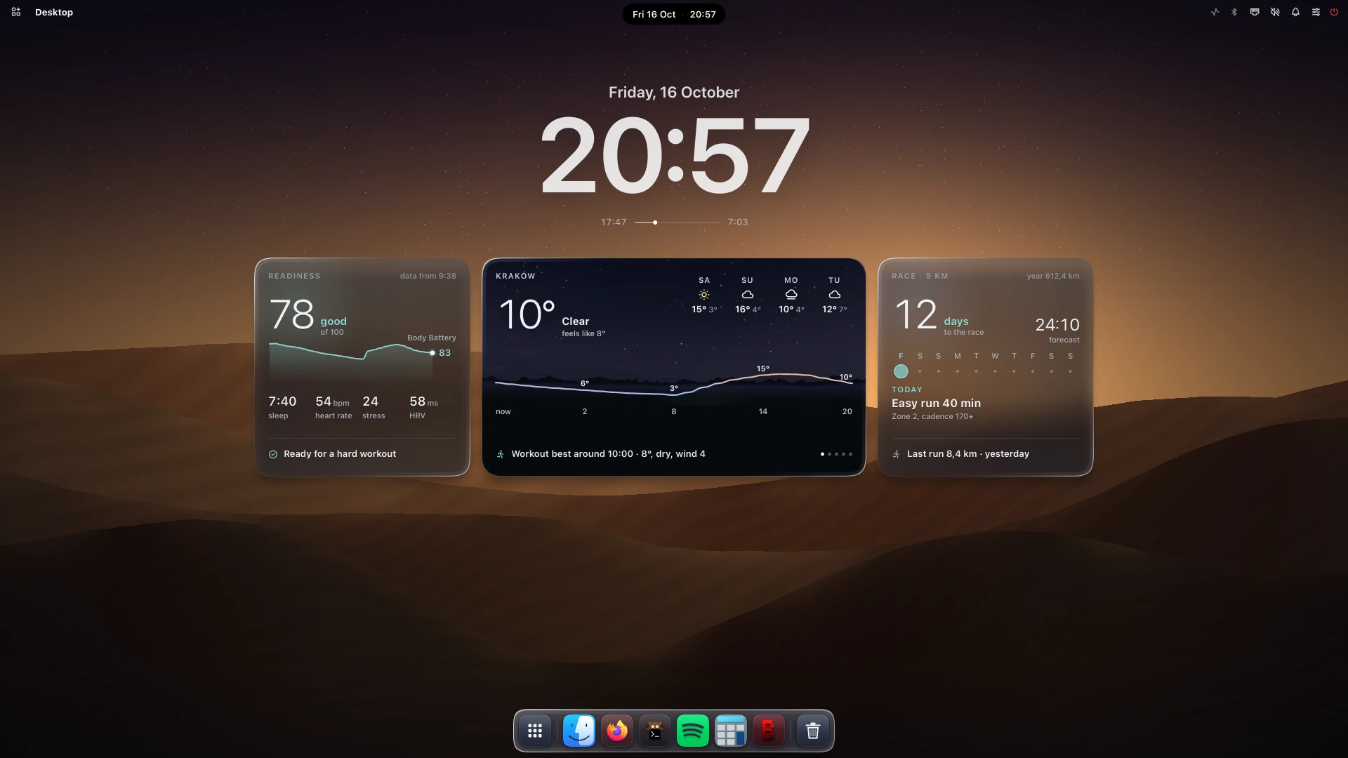 Mist desktop
