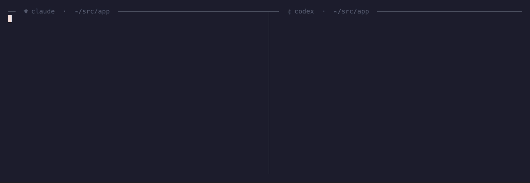 Claude Code hits its 5-hour limit; catchup fork --into codex starts Codex seeded with the Claude session's transcript