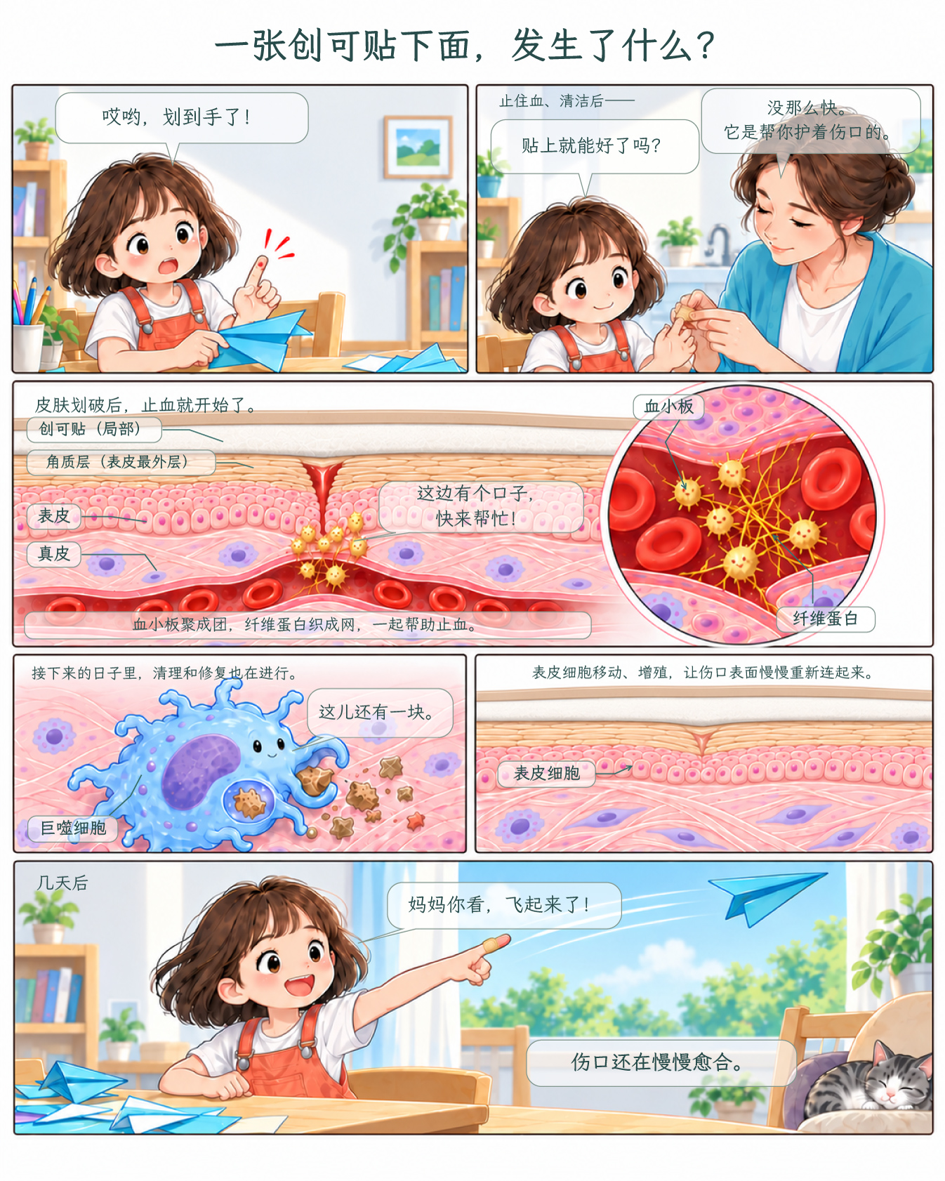 一张创可贴下面,发生了什么?