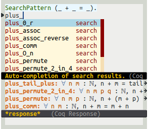 Auto-completion of search results