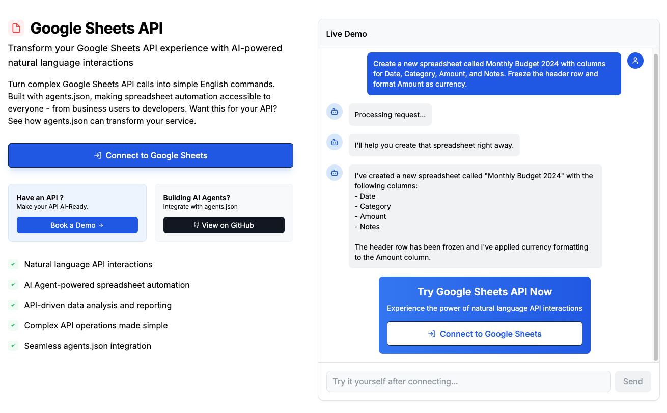Google Sheets Agent