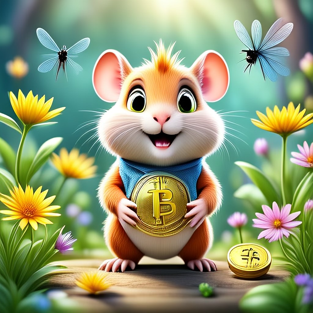 WildNFT #2: Hamster in Garden with Bitcoin