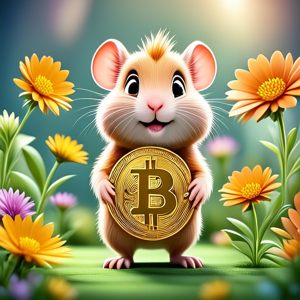 WildNFT #76: Hamster in Garden with Bitcoin