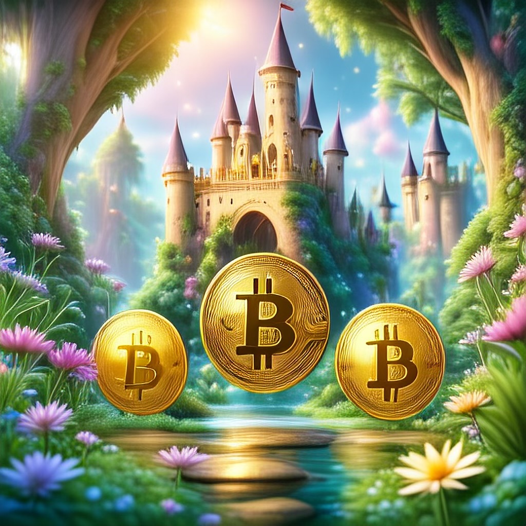 WildNFT #18: Magical Castle in Magical Forest with Bitcoin