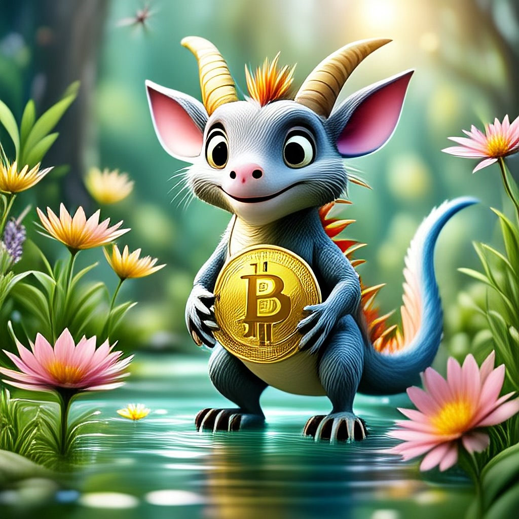 WildNFT #28: Mythical Possum in Magical Water with Bitcoin