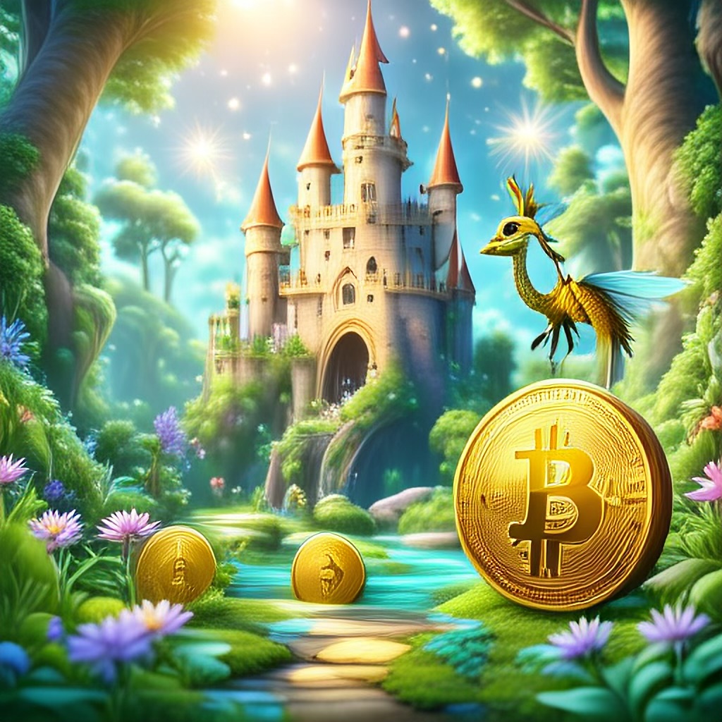 WildNFT #40: Magical Castle in Magical Forest with Bitcoin