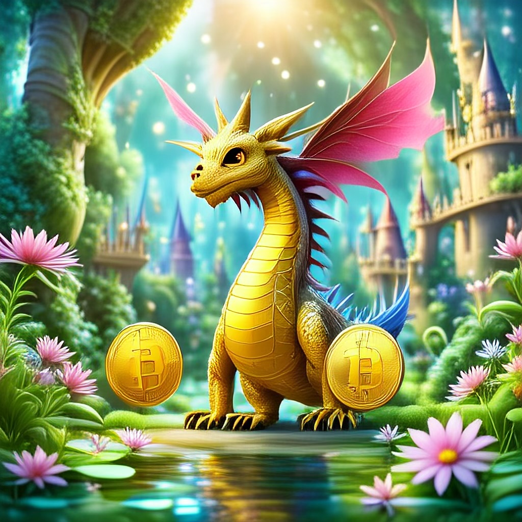 WildNFT #44: Dragon in Magical World with Bitcoin