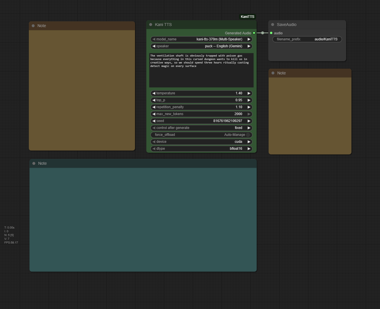 ComfyUI-KaniTTS example workflow