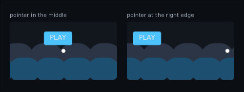 the same three layers with the pointer in the middle and at the right edge