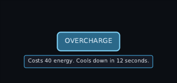a tooltip under a button, explaining what it costs