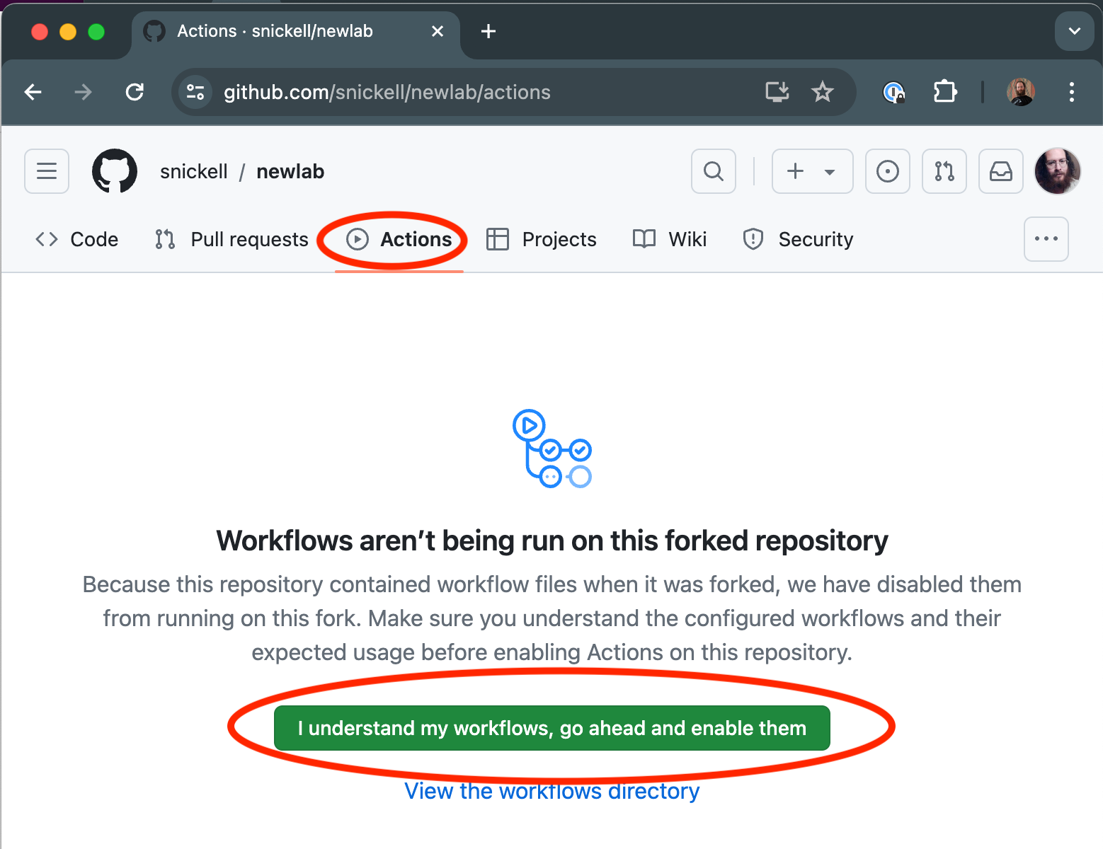 Enable Github Actions