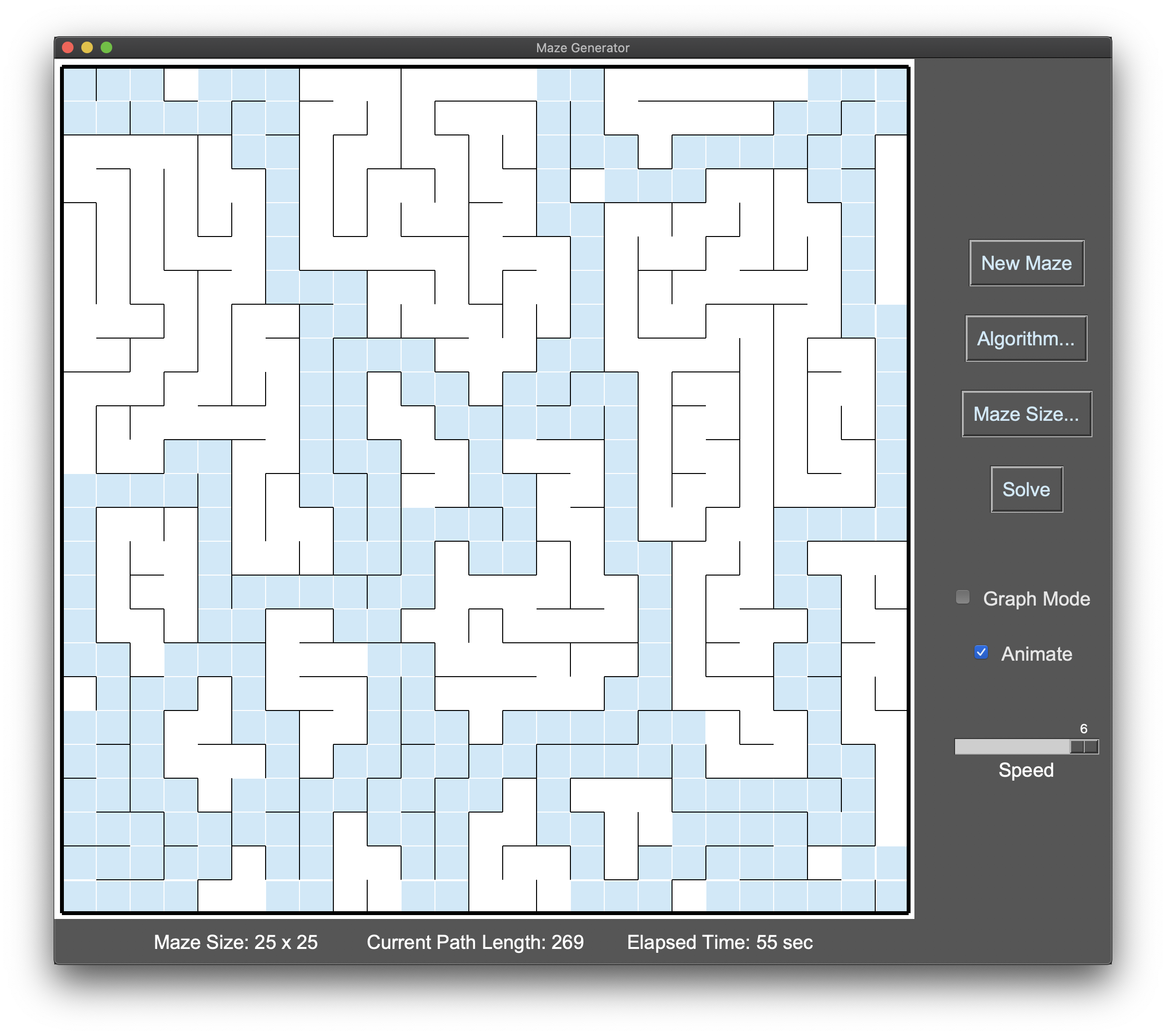 A Python Module for Maze Search Algorithms