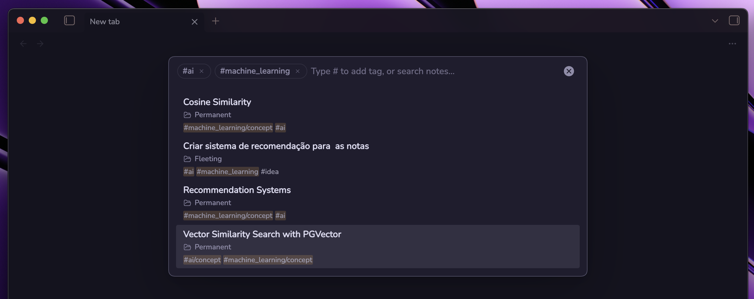 "Tag searching"