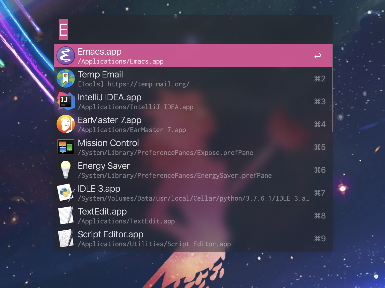 Alfred Blurred Dark Theme