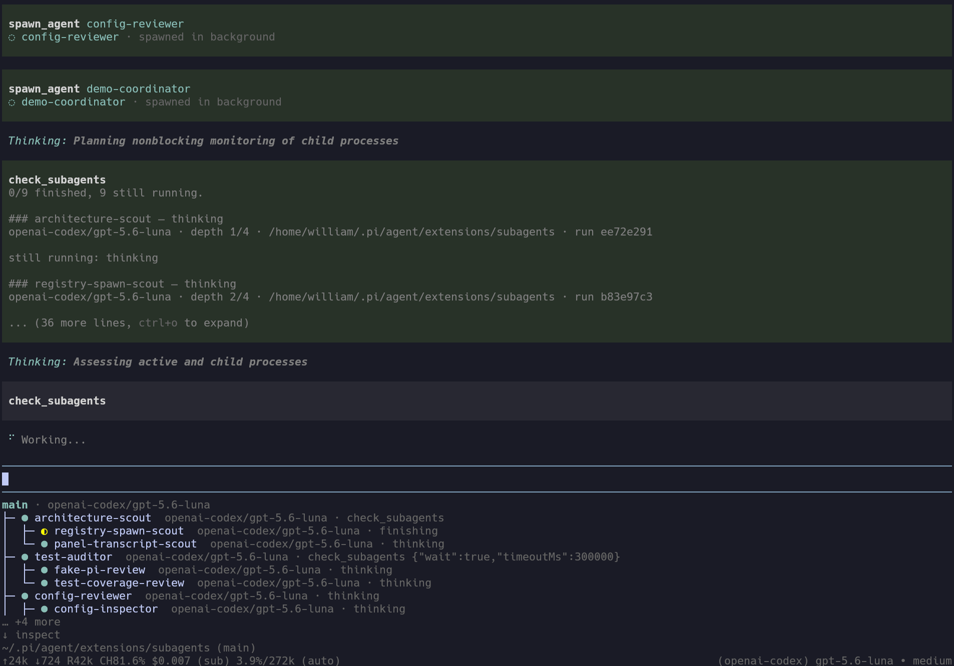 @williamcr01/pi-subagents screenshot 1