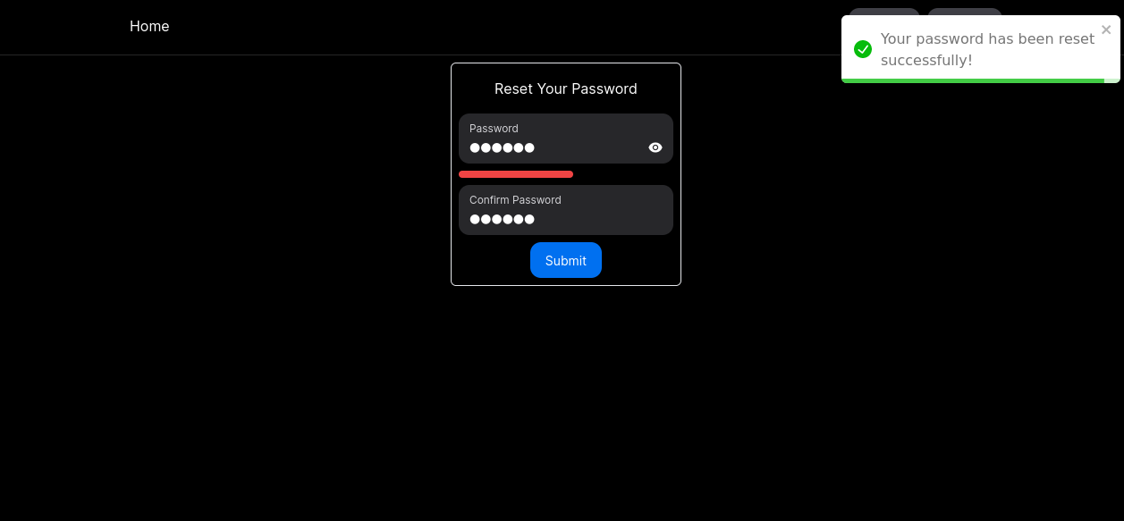 Reset Password