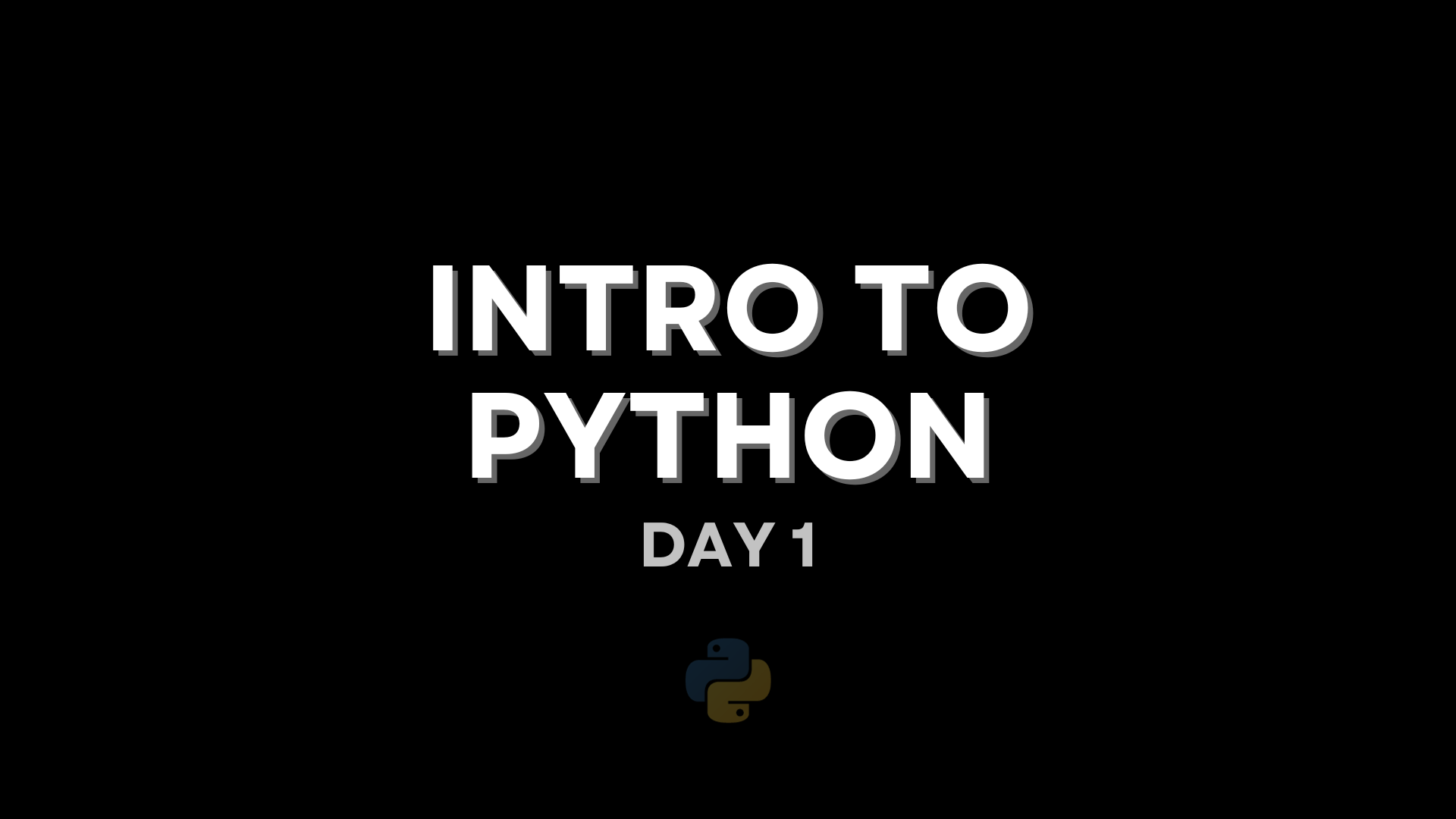 Introduction to Python