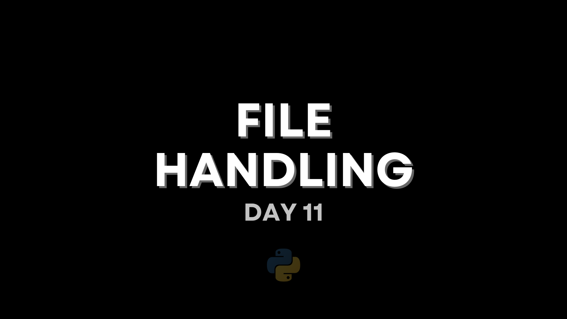 File Handling