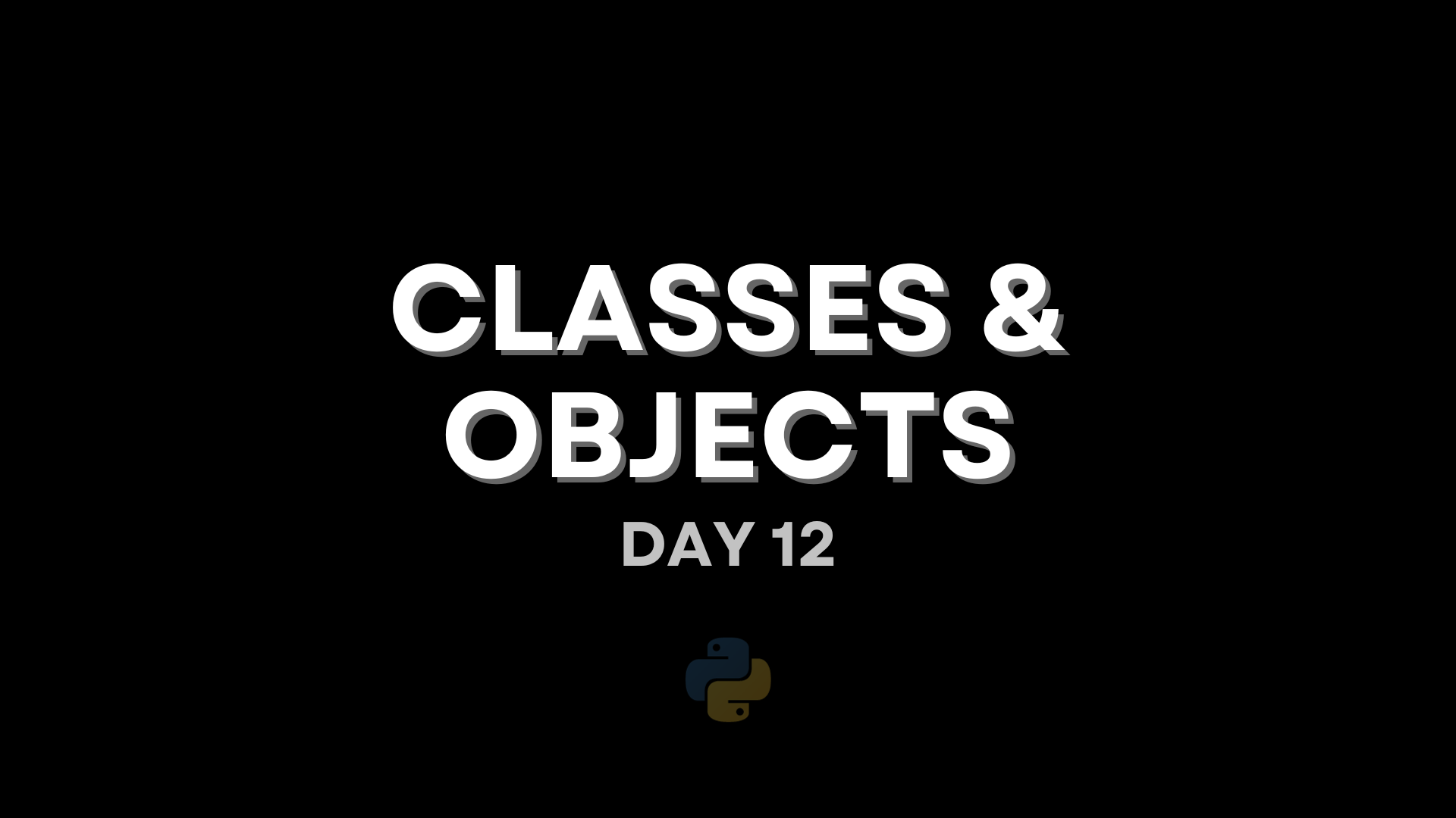 Classes and Objects