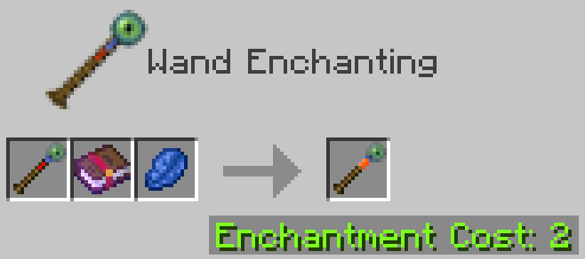 Enchanting an arcane wand into a fireball wand