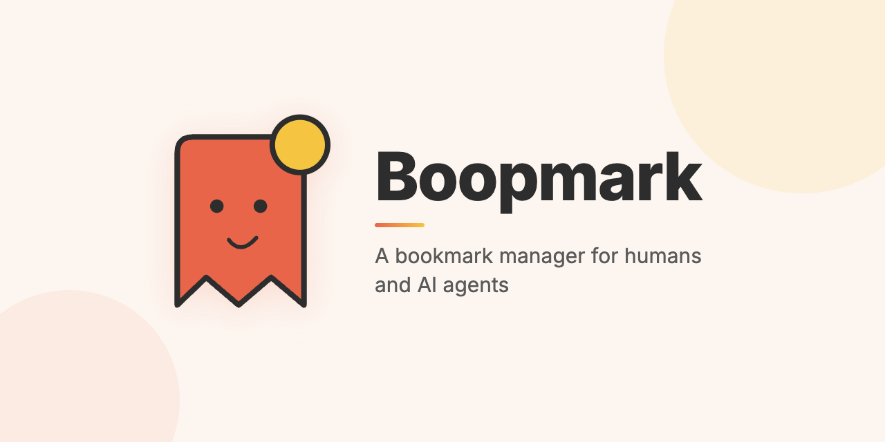 Boopmark — A bookmark manager for humans and AI agents