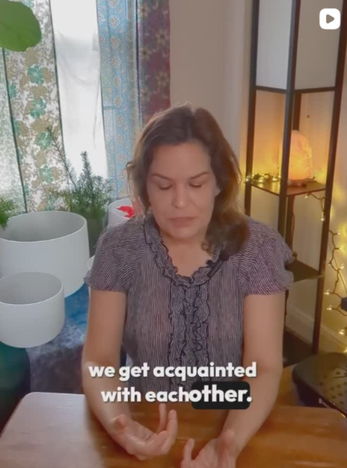 Nikki Zalesak in her healing practice